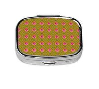 La mini boîte à médicaments carrée est adaptée pour mettre dans les poches ou les portefeuilles. Elle est facile à ouvrir et pratique. Visage amusant pêche