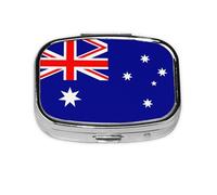 La mini boîte à médicaments carrée est adaptée pour mettre dans les poches ou les portefeuilles. Elle est facile à ouvrir et pratique. Drapeau australien