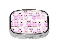 La mini boîte à médicaments carrée est adaptée pour mettre dans les poches ou les portefeuilles. Elle est facile à ouvrir et pratique. Jolie chouette