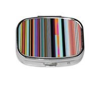 La mini boîte à médicaments carrée est adaptée pour mettre dans les poches ou les portefeuilles. Elle est facile à ouvrir et pratique. Lignes verticales irrégulières