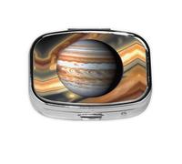 La mini boîte à pharmacie carrée est adaptée pour mettre dans les poches ou les portefeuilles. Elle est facile à ouvrir et pratique. Paysage de Jupiter