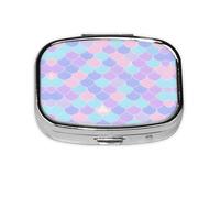 La mini boîte à pharmacie carrée est adaptée pour mettre dans les poches ou les portefeuilles. Elle est facile à ouvrir et pratique. Tatouage sirène