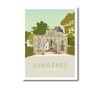 La Mixerie Affiche Surgères 30x40cm - Charente-Maritime - décoration murale ville