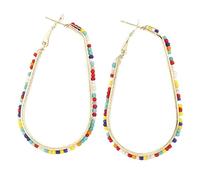 la mode européenne et américaine ; une boucle d’oreille à la goutte d’eau en métal simple de millet ; Boucle d’oreille.