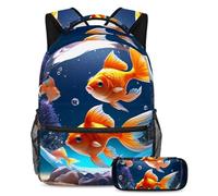 La mode rencontre la fonction, ensemble de 2 sacs d'école pour enfants avec sac à dos et trousse à crayons, sac de voyage de grande capacité pour garçons, filles et adolescents, belle boule de cristal