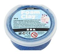 La Modélisation De La Balle Tapis Auto-Durcissement De La Mousse D'argile D'un Bleu Étincelant, Mousse D'argile, De Modèle, De La Créativité À L'école