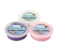 La Modélisation De Matériel De Boule D'auto-Guérir Scintillant Set - Blanc, De Rose Et De Violet (3pcs), De La Mousse D'argile, De Modèle, De La Créativité À L'école