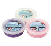 La Modélisation De Matériel De Boule D'auto-Guérir Scintillant Set - Blanc, De Rose Et De Violet (3pcs), De La Mousse D'argile, De Modèle, De La Créativité À L'école