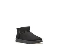 La Modeuse-Bottines-Boots Basses en suédine à Plateforme dentelée