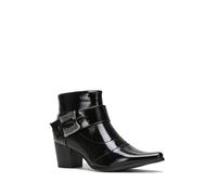 La Modeuse-Bottines-Bottines à Talon en Simili Verni