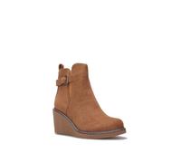 La Modeuse-Bottines-Bottines en suédine dotées d'un talon compensé.Élastique et bride à boucle réglable côté extérieur.Fermeture 41