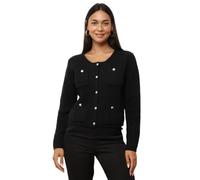 La Modeuse Cardigan à boutons dorés et poches