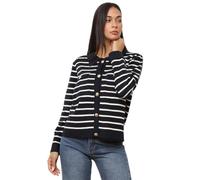 La Modeuse Cardigan marinière à col polo
