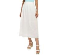 La Modeuse-Jupes-Jupe mi-Longue à Broderie Anglaise avec Taille élastiquée