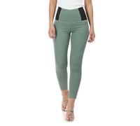 La Modeuse-Leggings-Tregging avec empiècement élastique au niveau des anches.Modèle à taille haute.Longueur entre-jambe: environ 89 S