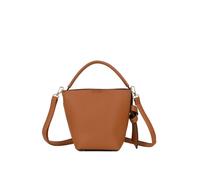 La Modeuse-Sacs à main-Sac seau en simili texturé. Modèle avec anse rigide et une longue amovible.Doté d'une fermeture zippée et