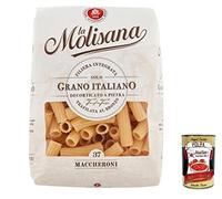 La Molisana Maccheroni N. 37 Pasta Lenta Lavorazione Lot de 5 pâtes, à base de semoule de blé dur, dessin en bronze 500 g + Italian Gourmet Polpa 400 g