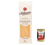 Italian Gourmet Bundle 5 x Spaghettoni N°14 500 g + Italian Gourmet Polpa, Pâtes de Semoule de Blé Dur, Blé Italien, Filière Intégrée, Tréfilées au Bronze, Cuisson 13 Minutes