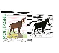 La montagne - Un livre en noir et blanc qui passe en couleurs grâce aux animations, pour les bébés des 6 mois. Les belles couleurs