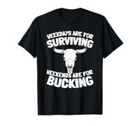 La Monte du Taureau Cow Boy - Wild West Rodéo Bull Riding T-Shirt