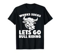 La Monte du Taureau Wild West Cow Boy - Rodéo Bull Riding T-Shirt