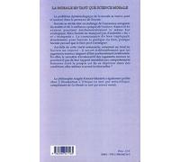 La morale en tant que science morale - Angèle Kremer-Marietti - L'harmattan - broché - Essai