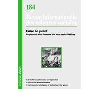 La moralisation du capitalisme Tome 184 - Collectif - Eres - broché - Revue