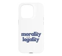 La moralité Prime sur la légalité Code Moral Compass Good Human Be Kind Coque pour iPhone 15 Pro