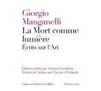 La Mort comme lumière Ecrits sur les arts du visible - Giorgio Manganelli - Institut Culturel Italien Paris - broché - Monographie