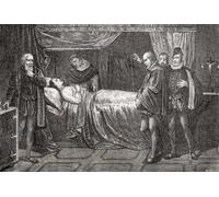 La mort de Carlos Prince des Asturies en 1568. Carlos Prince des Asturies alias Don Carlos 1545 - 1568. Fils aîné et héritier apparent du roi Philippe II d'Espagne. De l'histoire de los Crimenes del