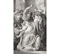 La mort de Jules César. Gaius Julius César Roman Politican General Historian 100 BC - 44 avant JC. Après une impression du XIXe siècle. Poster imprimé par Ken Welsh (28 x 45 cm)