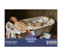 La Mort de Marat, Un effondrement en Ligne Puzzle en Bois Imperméable DIY Puzzles De 1000 Pièces pour Adultes Cadeaux Impossible De Décoration pour La Maison