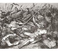 La mort de Spartacus en 71 avant JC lors de la bataille de la rivière Silarius près de Senerchia dans la province actuelle d'Avellino Campanie Italie. Sa révolte a pris fin après sa force a été