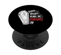 La Mort ne me Fait Pas Peur Les délais Font Les fossoyeurs de cimetières PopSockets PopGrip Adhésif