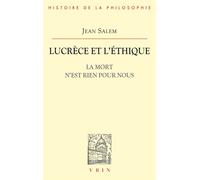 La mort n'est rien pour nous Lucrèce et l'éthique - Jean Salem - Vrin - broché - Livre