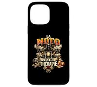 La Moto c’est ma thérapie - Humour Motard Vintage Coque pour iPhone 13 Pro Max