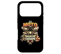 La Moto c’est ma thérapie - Humour Motard Vintage Coque pour iPhone 17 Pro