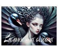 La muse aux oiseaux (Calendrier mural 2027 DIN A4 vertical), CALVENDO calendrier mensuel: Association magique d'un oiseau et d'une belle muse, créée avec l'IA.