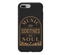 La Musique apaise Mon âme Les mélomanes Melody Audio Waves Coque pour iPhone 7 Plus/8 Plus