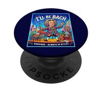 La Musique Baroque est Toujours à la Mode Bach Compositeur Humour PopSockets PopGrip Adhésif