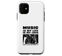 La Musique, C'est ma Vie et Mon Amour (Déclaration du Musicien) Coque pour iPhone 11