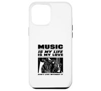 La Musique, C'est ma Vie et Mon Amour (Déclaration du Musicien) Coque pour iPhone 12 Pro Max