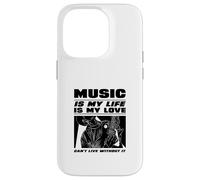 La Musique, C'est ma Vie et Mon Amour (Déclaration du Musicien) Coque pour iPhone 14 Pro