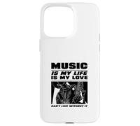 La Musique, C'est ma Vie et Mon Amour (Déclaration du Musicien) Coque pour iPhone 15 Pro Max