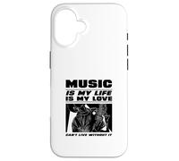La Musique, C'est ma Vie et Mon Amour (Déclaration du Musicien) Coque pour iPhone 16