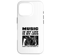 La Musique, C'est ma Vie et Mon Amour (Déclaration du Musicien) Coque pour iPhone 16 Pro