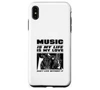 La Musique, C'est ma Vie et Mon Amour (Déclaration du Musicien) Coque pour iPhone XS Max