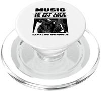 La Musique, C'est ma Vie et Mon Amour (Déclaration du Musicien) PopSockets PopGrip pour MagSafe