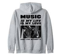 La Musique, C'est ma Vie et Mon Amour (Déclaration du Musicien) Sweat à Capuche