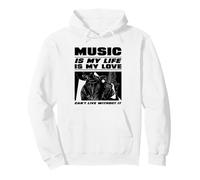 La Musique, C'est ma Vie et Mon Amour (Déclaration du Musicien) Sweat à Capuche